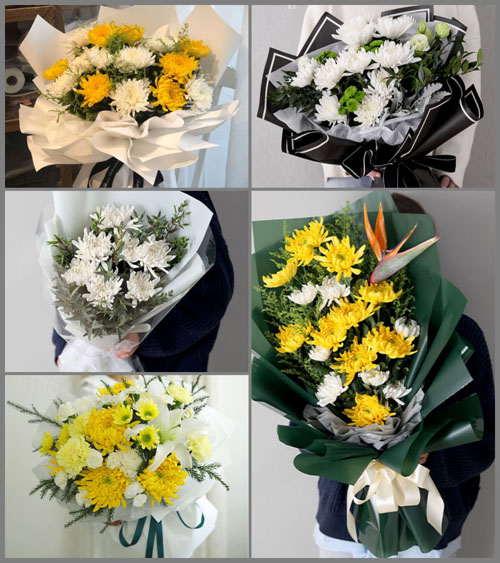 黑龙江绥化肇东市五里明镇五里明村白事花束代送